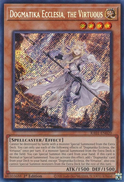 Dogmatika Ecclesia, the Virtuous (Secret Rare) [RA01-EN020-SeR]