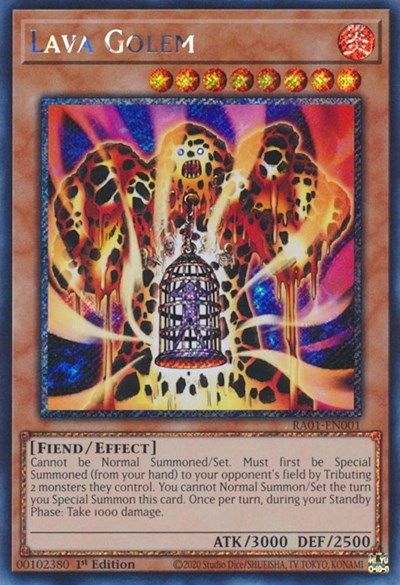 Lava Golem (Platinum Secret Rare) [RA01-EN001-PlSR]