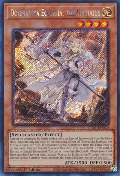 Dogmatika Ecclesia, the Virtuous (Platinum Secret Rare) [RA01-EN020-PlSR]