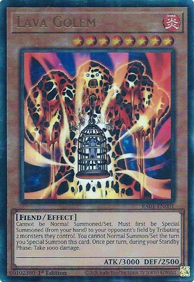 Lava Golem (Prismatic Ultimate Rare) [RA01-EN001-PUR]