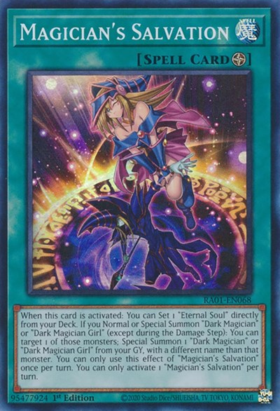 Magician's Salvation (Super Rare) [RA01-EN068-SuR]