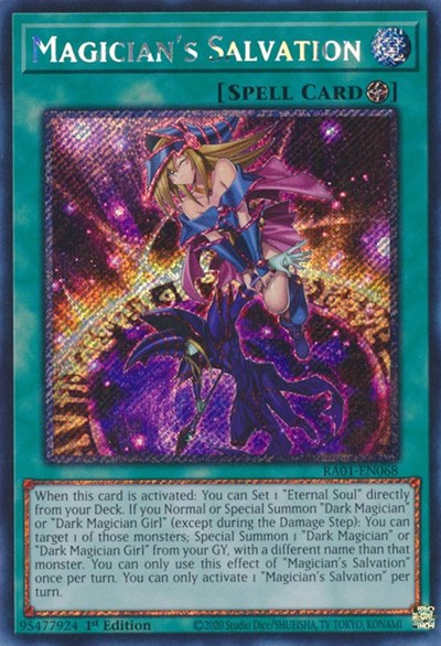 Magician's Salvation (Platinum Secret Rare) [RA01-EN068-PlSR]