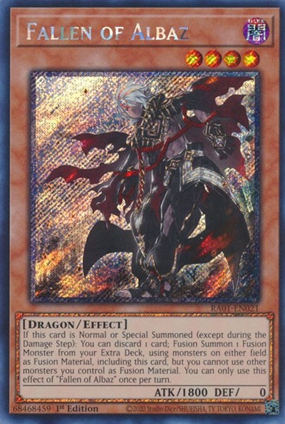 Fallen of Albaz (Platinum Secret Rare) [RA01-EN021-PlSR]