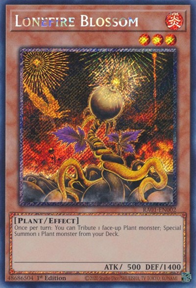 Lonefire Blossom (Platinum Secret Rare) [RA01-EN002-PlSR]