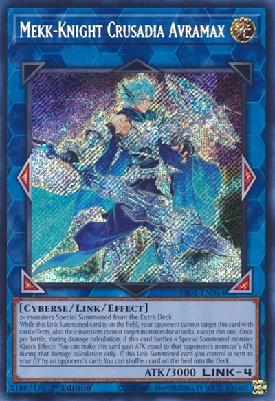 Mekk-Knight Crusadia Avramax (Secret Rare) [RA01-EN044-SeR]