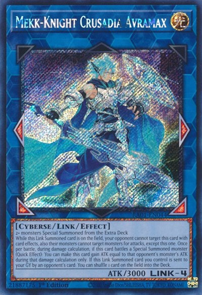 Mekk-Knight Crusadia Avramax (Platinum Secret Rare) [RA01-EN044-PlSR]