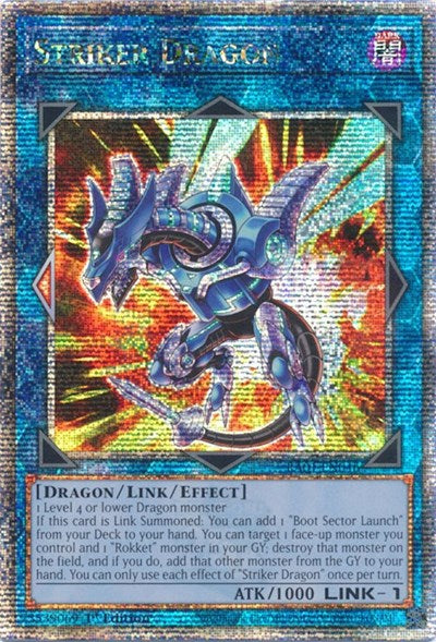 Striker Dragon (Quarter Century Secret Rare) [RA01-EN046-QCSR]