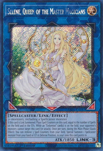 Selene, Queen of the Master Magicians (Platinum Secret Rare) [RA01-EN047-PlSR]