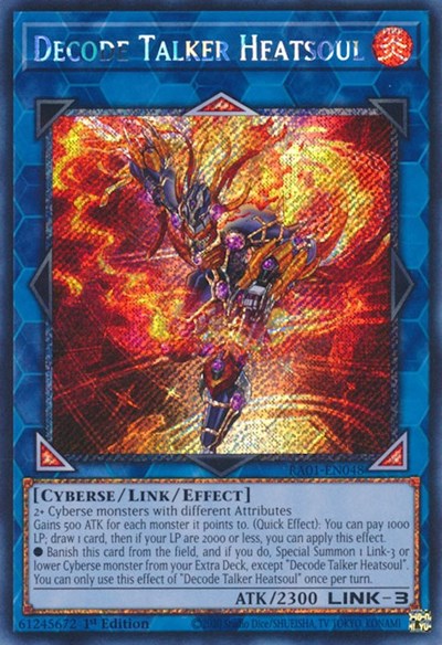 Decode Talker Heatsoul (Platinum Secret Rare) [RA01-EN048-PlSR]