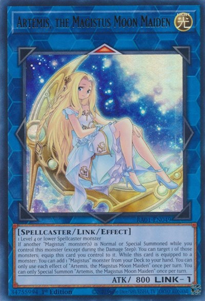 Artemis, the Magistus Moon Maiden (Ultra Rare) [RA01-EN049-UR]