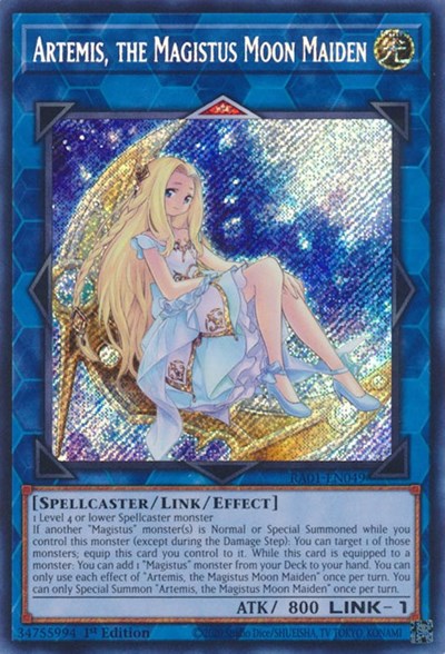 Artemis, the Magistus Moon Maiden (Secret Rare) [RA01-EN049-SeR]