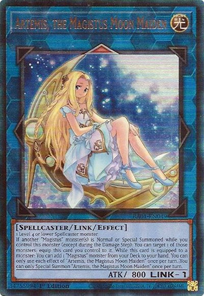 Artemis, the Magistus Moon Maiden (Prismatic Ultimate Rare) [RA01-EN049-PUR]