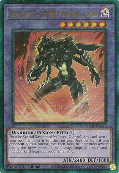 Masked HERO Dark Law (Prismatic Ultimate Rare) [RA01-EN025-PUR]