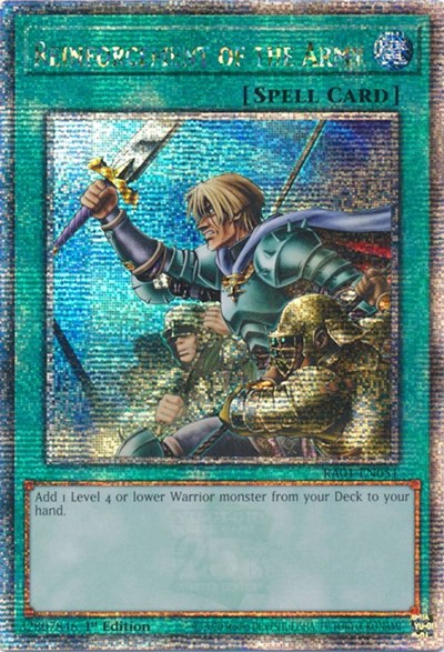 Reinforcement of the Army (Quarter Century Secret Rare) [RA01-EN051-QCSR]