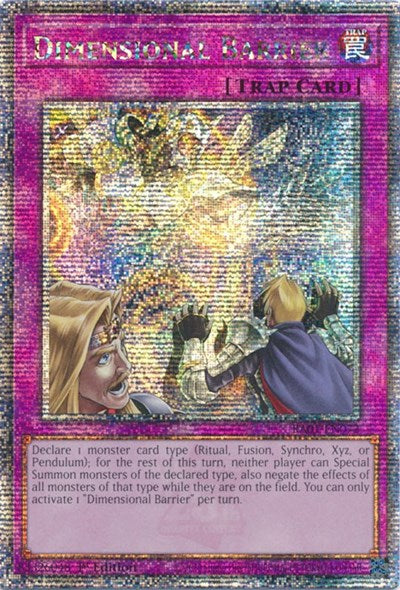 Dimensional Barrier (Quarter Century Secret Rare) [RA01-EN072-QCSR]