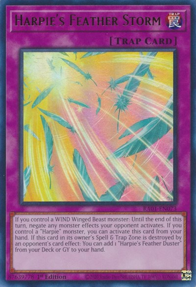 Harpie's Feather Storm (Ultra Rare) [RA01-EN073-UR]