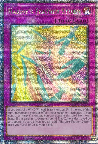 Harpie's Feather Storm (Quarter Century Secret Rare) [RA01-EN073-QCSR]