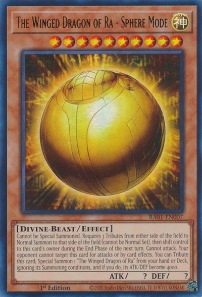 The Winged Dragon of Ra - Sphere Mode (Ultra Rare) [RA01-EN007-UR]