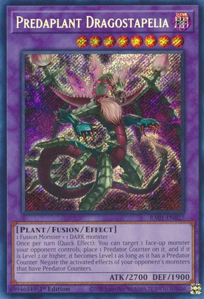 Predaplant Dragostapelia (Secret Rare) [RA01-EN027-SeR]