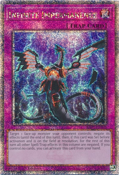 Infinite Impermanence (Quarter Century Secret Rare) [RA01-EN075-QCSR]