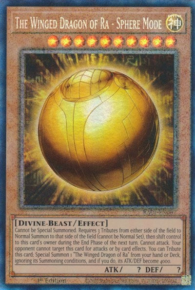 The Winged Dragon of Ra - Sphere Mode (Prismatic Collector's Rare) [RA01-EN007-PCR]