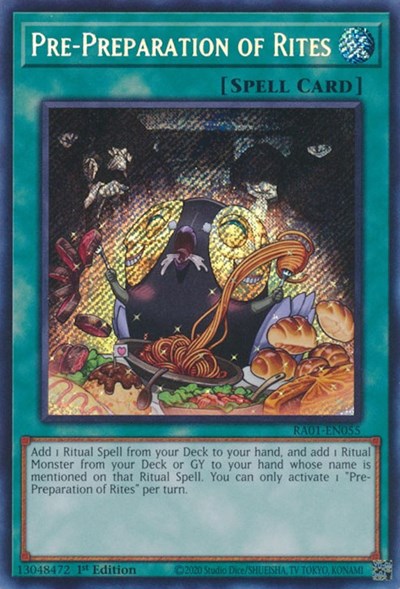 Pre-Preparation of Rites (Secret Rare) [RA01-EN055-SeR]