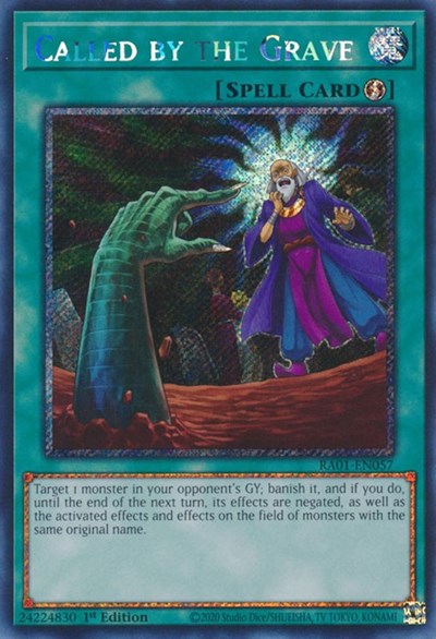 Called by the Grave (Platinum Secret Rare) [RA01-EN057-PlSR]