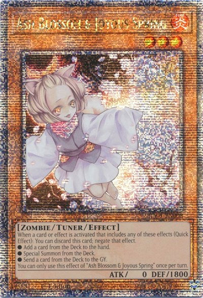 Ash Blossom & Joyous Spring (Quarter Century Secret Rare) [RA01-EN008-QCSR]