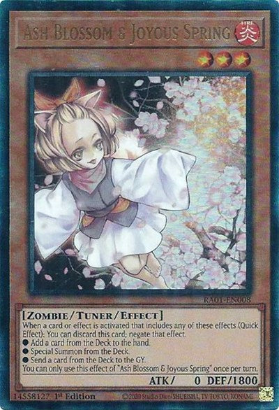 Ash Blossom & Joyous Spring (Prismatic Ultimate Rare) [RA01-EN008-PUR]