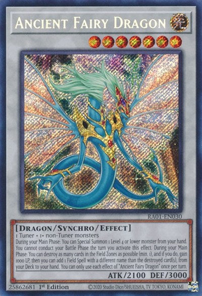 Ancient Fairy Dragon (Secret Rare) [RA01-EN030-SeR]