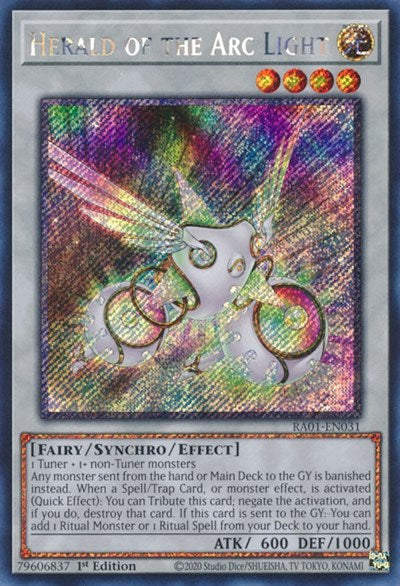 Herald of the Arc Light (Platinum Secret Rare) [RA01-EN031-PlSR]