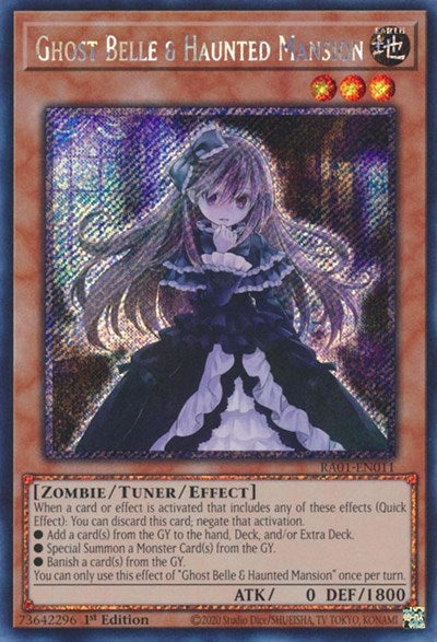 Ghost Belle & Haunted Mansion (Platinum Secret Rare) [RA01-EN011-PlSR]