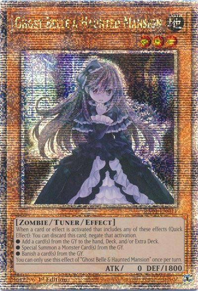 Ghost Belle & Haunted Mansion (Quarter Century Secret Rare) [RA01-EN011-QCSR]