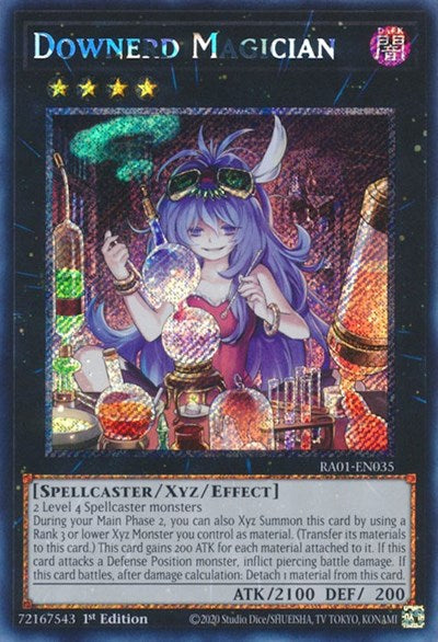 Downerd Magician (Platinum Secret Rare) [RA01-EN035-PlSR]