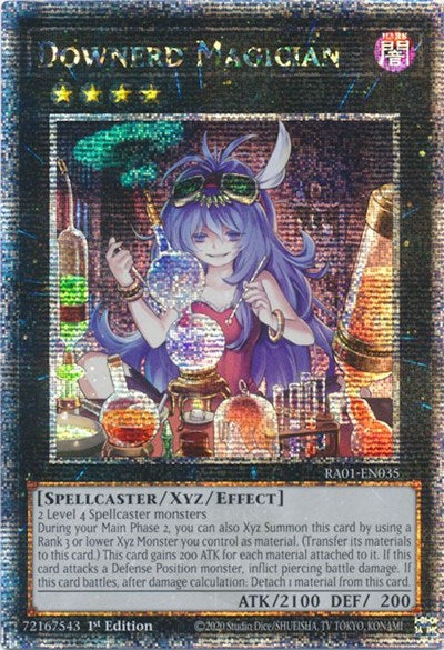 Downerd Magician (Quarter Century Secret Rare) [RA01-EN035-QCSR]