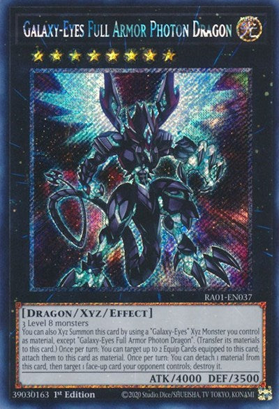 Galaxy-Eyes Full Armor Photon Dragon (Platinum Secret Rare) [RA01-EN037-PlSR]