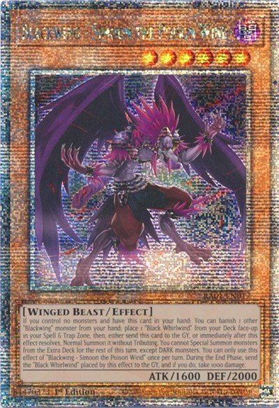 Blackwing - Simoon the Poison Wind (Quarter Century Secret Rare) [RA01-EN012-QCSR]