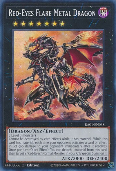 Red-Eyes Flare Metal Dragon (Super Rare) [RA01-EN038-SuR]