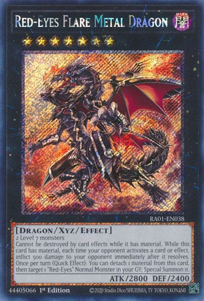 Red-Eyes Flare Metal Dragon (Platinum Secret Rare) [RA01-EN038-PlSR]