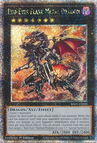 Red-Eyes Flare Metal Dragon (Quarter Century Secret Rare) [RA01-EN038-QCSR]