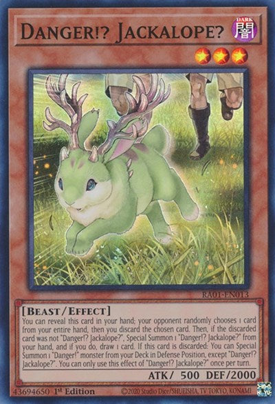 Danger!? Jackalope? (Super Rare) [RA01-EN013-SuR]