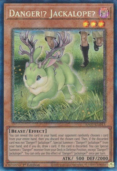 Danger!? Jackalope? (Prismatic Collector's Rare) [RA01-EN013-PCR]