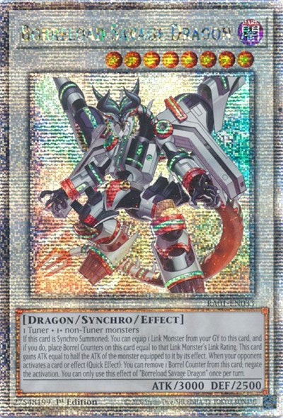 Borreload Savage Dragon (Quarter Century Secret Rare) [RA01-EN033-QCSR]