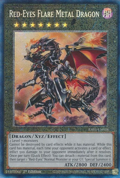 Red-Eyes Flare Metal Dragon (Prismatic Collector's Rare) [RA01-EN038-PCR]