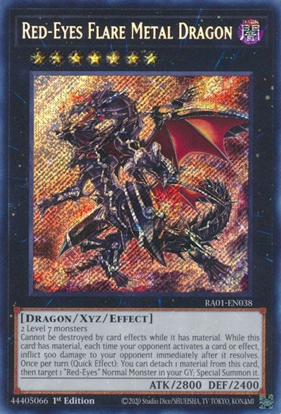 Red-Eyes Flare Metal Dragon (Secret Rare) [RA01-EN038-SeR]