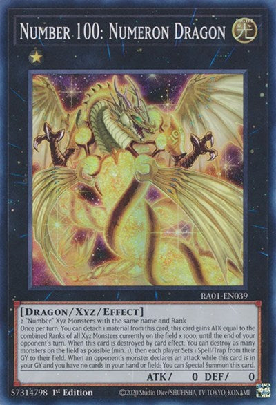 Number 100: Numeron Dragon (Super Rare) [RA01-EN039-SuR]