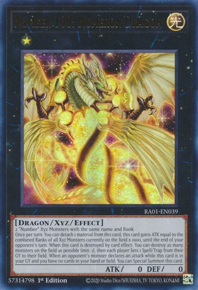 Number 100: Numeron Dragon (Ultra Rare) [RA01-EN039-UR]