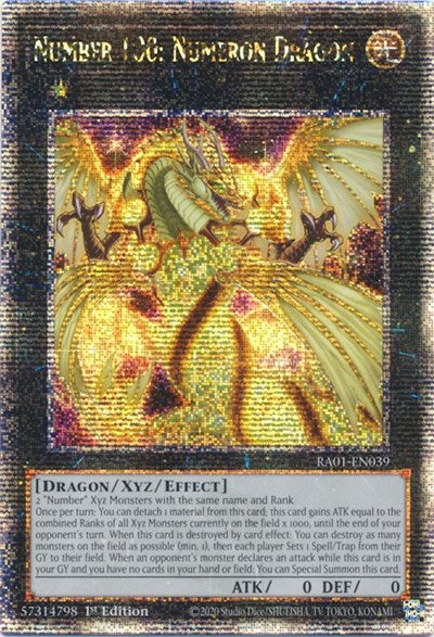 Number 100: Numeron Dragon (Quarter Century Secret Rare) [RA01-EN039-QCSR]