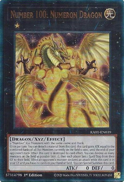 Number 100: Numeron Dragon (Prismatic Ultimate Rare) [RA01-EN039-PUR]