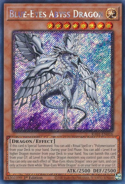 Blue-Eyes Abyss Dragon (Platinum Secret Rare) [RA01-EN016-PlSR]